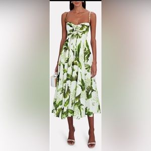 Cara Cara - Maidstone Tropical Jungle Poplin MIDI Dress